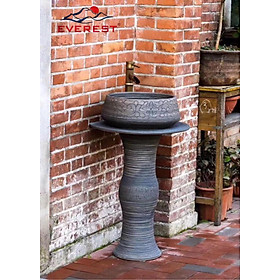Mua Chậu sứ mỹ thuật chậu lavabo có chân EVEREST EV-CĐC02
