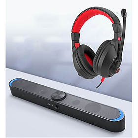 Mua Combo Loa Vi Tính Thông Minh V-198  Hỗ Trợ Bluetooth  Karaoke  Hiệu Ứng Đèn Led Mặt Trăng Cao Câp + Tặng Tai Nghe Chụp Tai Chuyên Game Cao Cấp