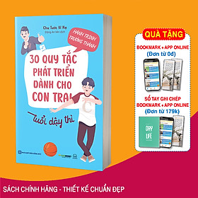 Sách Hành Trình Trưởng Thành: 30 Quy Tắc Phát Triển Dành Cho Con Trai Tuổi Dậy Thì