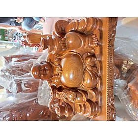 Mua Tượng phật di lặc dấng tiền vàng bằng gỗ hương đá kt 50×28×26cm