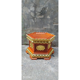 Mua Đế kê tượng  đế sen gỗ hương đá cao 20 mặt 25cm