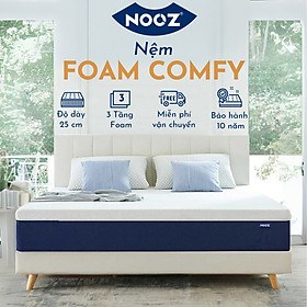 Mua Nệm Foam Comfy 25cm NOOZ Home Goods Mattress Tiêu Chuẩn CertiPUR-US Ruột Đệm Cao Su Non Hỗ Trợ Nâng Đỡ Vỏ Đệm Tencel
