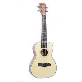 Đàn Ukulele Concert gỗ Ngựa Vằn Guitarist Q320 + Tặng bao da cao cấp 3 lớp, sách học, phím gảy Alice