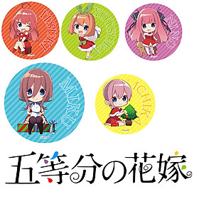 Combo huy hiệu NHÀ CÓ NĂM NÀNG DÂU - GOTOUBUN NO HANAYOME anime chibi dễ thương (MẪU GIAO NGẪU NHIÊN)