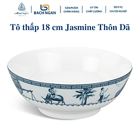 Mua Tô thấp Minh Long 18 cm Jasmine Thôn Dã - Bằng sứ  Hàng Đẹp  Cao Cấp  Dùng Trong Gia Đình  Đãi Khách  Tặng Quà Tân Gia