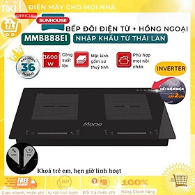 Bếp đôi điện từ hồng ngoại Sunhouse Mama MMB888EI - Hàng Chính Hãng