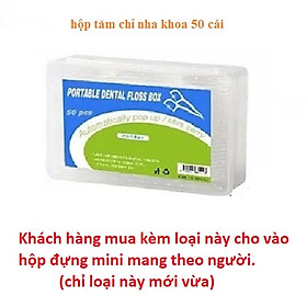 Hộp Đựng Tăm Chỉ Nha Khoa, Kèm 10 Tăm Chỉ Cá Nhân, Tiện Dụng, Nhỏ Gọn, Bỏ Túi Mang Theo Du Lịch, Đi Làm. TakyHome 7036