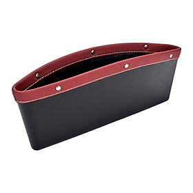 Car Seat  Organizer PU Full Leather Fittings Decrease Distracted Driving Front Car Seat Crevice Storage Box Accessories for Money Keys