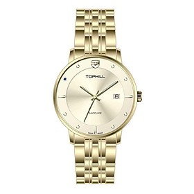 ĐỒNG HỒ TOPHILL TA052G.S2982 Dây và vỏ thép 316L, máy pin, kính sapphire
