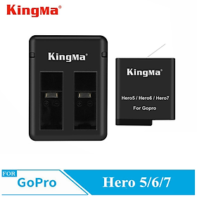 Mua Combo sạc đôi + 1 pin Kingma cho GoPro Hero 5  GoPro Hero 6  GoPro Hero 7  GoPro Hero 8  GoPro new hero 2018