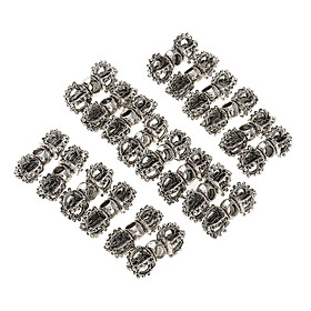 20 Pieces Tibetan Silver DIY Pendant Charms Spacer Bead Jewelry Making Accessories