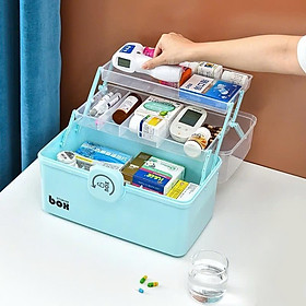 Mua Hộp đựng thuốc y tế 12L  hộp thuốc y tế gia đình  hộp thuốc 3 tầng tiện lợi dung tích 9L - 12L