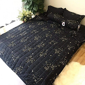 Chăn hè Cotton Poly - Cung Hoàng Đạo - Tặng kèm 1 móc khóa Houston