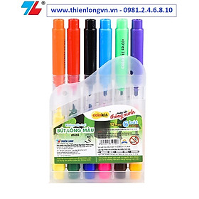 Bút lông 2 đầu 12 màu Thiên Long; Colokit FP-C01