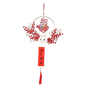 Chinese New Year Hanging Decorations Ornament Wreath Pendant for Decor
