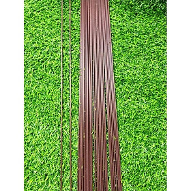 Mua 20 QUE SẮT BỌC NHỰA NÂU DÙNG CẮM UỐN HOA LAN 80cm