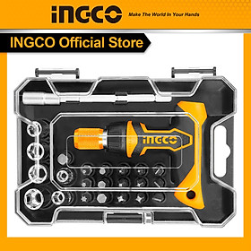 Bộ 18 tua vít tay cầm chữ T Ingco HKSDB0188