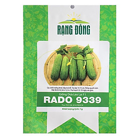 Hạt giống dưa leo lai F1 Rạng Đông RADO 9339 1g (Xanh)