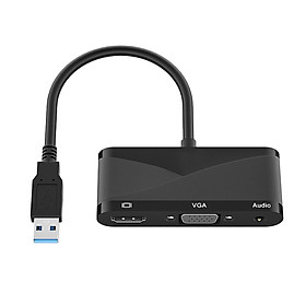 USB 3.0 to  VGA Adapter with Audio Output 1080P for Laptop PC