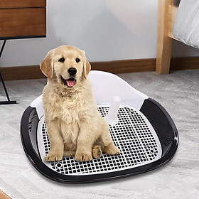 Pet Dog Toilet Tray Potty Fence with Removable Post  Wall