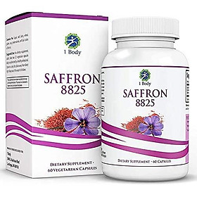 Saffron Extract 8825 – Natural Appetite Suppressant for Healthy Weight Loss Without Stimulants – 88.5 mg of Pure Safranal per Vegetarian Capsule