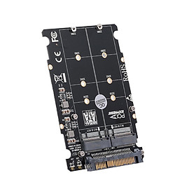 M.2 NGFF SSD(Key M) Key B SSD to U.2 SFF-8639 Adapter Card Converter SATA Interface is Not Supported