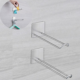 Mua Bộ móc HOBBY GPMD treo kẹp phơi quần áo cho gọn - Inox 304 không rỉ dán tường gạch men nhà bếp  phòng tắm