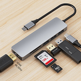 Mua  Type C 6 in1  Bộ Chuyển Đổi Đa Năng USB Type C 6 in 1 Adapter