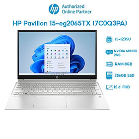 Laptop HP Pavilion 15-eg2065TX 7C0Q3PA (i5-1235U | 8GB | 256GB | VGA MX550 2GB | 15.6' FHD | Win 11) Hàng chính hãng