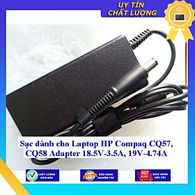 Sạc dùng cho Laptop HP Compaq CQ57 CQ58 Adapter 18.5V-3.5A 19V-4.74A - Hàng Nhập Khẩu New Seal