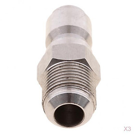 3 Pieces 3/8" Quick Connector to 15mm Male Adapter Plug for Pressure Washer