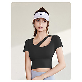 Áo croptop gym yoga nữ JYMD012/Áo ngắn/Siêu tôn dáng/Chất liệu bền đẹp