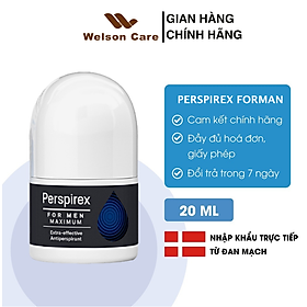 Lăn Nách Khử Mùi Perspirex For Men Maximum Dành Cho Nam 20ml