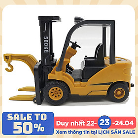 Đồ chơi mô hình xe nâng móc hàng KAVY NO.8832 chất liệu hợp kim và nhựa nguyên sinh an toàn, chi tiết sắc sảo