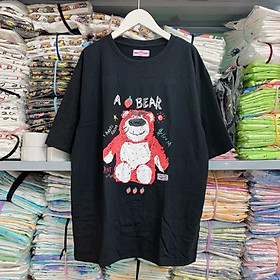 Áo Thun Tay Lỡ Form Rộng Unisex GẤU A BEAR