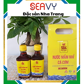 Đặc Sản Nha Trang- Nước Mắm Nhĩ 584, Đậm Đặc Loại 60 Độ Đạm, Seavy Xách 2 Chai 200ml/chai