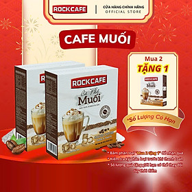Cà Phê Muối Hòa Tan - RockCafe - Cà Phê Muối Robusta - 10 gói.hộp