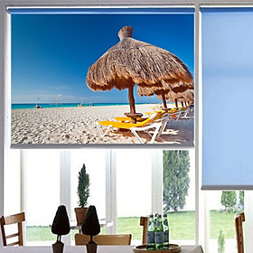 Màn cuốn in tranh cảnh biển MCT-CB-20 Cao 1m2