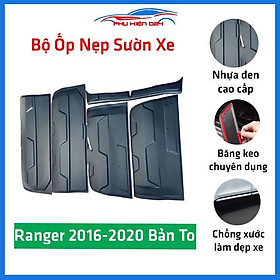 Ốp nẹp sườn Ranger 2016-2017-2018-2019-2020-2021-2022 bản to trang trí bảo vệ xe