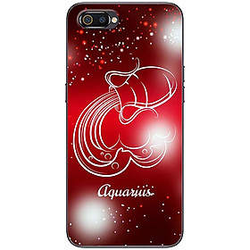 Ốp lưng dành cho Realme C2 mẫu Cung hoàng đạo Aquarius (đỏ)