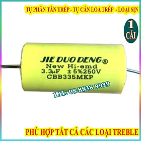 Mua 1 TỤ PHÂN TẦN 3 3MF 250V VÀNG - TỤ CHỐNG CHÁY TRÉP - TỤ CẢN LOA TREBLE