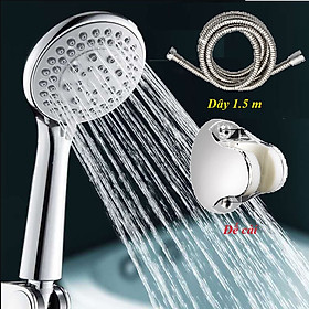 Mua Bộ vòi sen gồm bát sen  dây 1.5m và đế cài cho phòng tắm