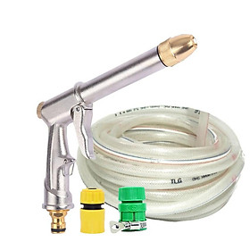 Mua Vòi nước vòi phun nước rửa xe tưới cây tăng áp thông minh + bộ dây bơm nước cao cấp TLG 206810 đầu đồng nối vàng