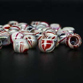 50x Women Beads Hair Braid Ring Cuff Clips Hair Accessory