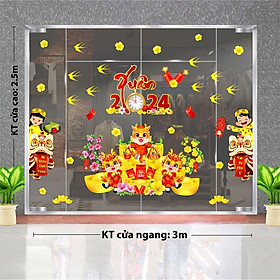 DECAL TRANG TRÍ TẾT 2024 CHO QUÁN BUFFET SUMO