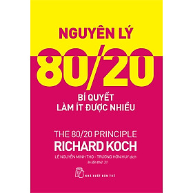 Hình ảnh Nguyên Lý 80/20 - Bí Quyết Làm Ít Được Nhiều _TRE