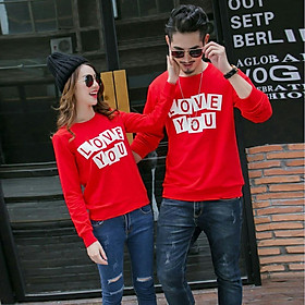 Áo thu đông love đỏ tươi