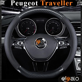 Bọc vô lăng xe ô tô Peugeot 508 da PU cao cấp - OTOALO