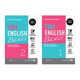 Sách - YBM English Basic 1 + 2: Tài Liệu Tự Học TOEIC Hiệ Quả Dành Cho Người Mới Bắt Đầu (Bộ 2 Tập)