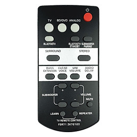 FSR71 Zk72120 Replacement Remote Control Replace Parts Battery Powered for Yamaha YAS-203